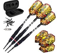 Viper Jaguar 80% tungsteno Dardos de Punta Blanda con Almacenamiento/Estuche de Viaje, 18 Gramos, Unisex, Multi Colored
