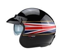 Viper RSV06 Plus Motorcycle Helmet with Inner Sun Visor Open Face Jet Motorbike Helmets for Adult - Motorbike Rider Road Legal ECE2206 Approved for Cruise Bike Chopper Moped Electric Scooters - L
