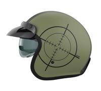 Viper RSV06 Plus Motorcycle Helmet with Inner Sun Visor Open Face Jet Motorbike Helmets for Adult - Motorbike Rider Road Legal ECE2206 Approved for Cruise Bike Chopper Moped Electric Scooters - L