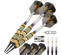 Viper Wizard Soft Tip Darts Dardos de Punta Suave, Unisex, Azul y Negro, 18-Grams