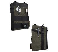 VIPERADE VE18N-OW Bolsa EDC Slim de Lona Encerada, Cartera Minimalista para Hombre, Organizador de Bolsa EDC para multiherramientas (Verde)