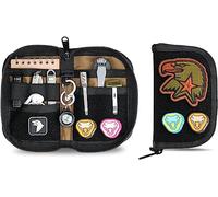 VIPERADE VE20 Bolsa EDC Pequeña Bolsa con 5 Compartimentos, Pequeño Bolsillo Organizador Multifuncional para Herramientas, Bolsa para Herramientas con Cierre de Parches (Camuflaje Negro)