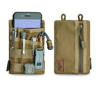 VIPERADE VE4 Organizador de Bolsillo para Herramientas Multifunción Duradero de Nailon Cinturón con 4 Bolsas de Herramientas EDC para Linterna, Bolígrafo Táctico, Teléfono Celular, Tarjeta - Caqui