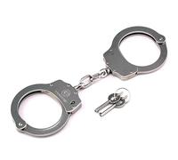 VIPERTEK Double Lock Steel Police Edition Professional Grade Handcuffs (Silver) by Vipertek