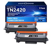 VIPGOOD TN2420 TN2410 - Tóner con chip compatible con Brother TN 2420 TN-2410 para MFC-L2710DW MFC-L2710DN L2730DW L2750DW DCP-L2510D L2530DW HL-L2375DW L2310D L2350DW L237775DW 0DN (Negro, 2016-Pack)