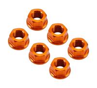 VIPIH Rear Sprocket Nut Kit M10x1.5mm Orange para Aprilia RSV RSV4 1000R Factory 04-16