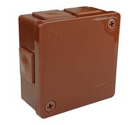 ViPlast 7908 022-02 - Caja de derivación (86 x 86 x 40 mm), color marrón