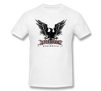 Viplili Alter Bri-dge Black-Bird Man - Camiseta de verano con cuello redondo y manga corta, color blanco, blanco, 42