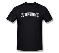 Viplili Alter Bri-dge Black-Bird Man - Camiseta de verano con cuello redondo y manga corta, color negro, Negro, 42