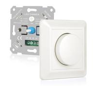 VIPMOON Interruptor Regulable de Luz 220-240V Interruptor Intensidad 5-200W Regulador Luz Led Dimmer Led Regulador Giratorio Led Luz Blanca Interruptor Dimmer Switch Atenuador de Regulación Blanco