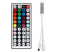 VIPMOON IR 5-24V Controlador para Tira de luz led 44 Botones DC12V Control Remoto de para 5050/3528 RGB Cinta led Inteligente IR 24v Controlador RGB Inalámbrico en el hogar