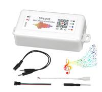 VIPMOON SP107E Controlador Bluetooth de Música para Tira RGB WS2811 WS2812B WS2801 SK6812 - Control Remoto DC5-24V, App IOS/Android