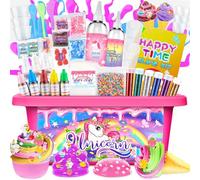 VIPNAJI Kit Fluffy Slime para Niñas para Hacer Slime Fluffy de Helado, Esponjoso, de Mantequilla, Nube y Espuma! Slime para Niños Kit Regalos para Niñas y Niños