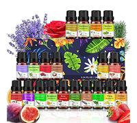 VIPNAJI Set de Aceites Esenciales para Humidificador Difusor 20 x 10 ml,100% Natural Puro Aromaterapia Aceite Aromático,Set de Aceites Esenciales para humidificadores, difusor, SPA, masaje, jabón.