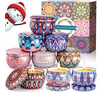 VIPNAJI Velas Perfumadas Juego de 9 piezas Vela Aromática Regalo de Velas de Aromaterapia Cera de Soja Natural,Juegos de Velas para Cumpleaños, Aniversario, Día de la Madre, Navidad, Regalos Mujer