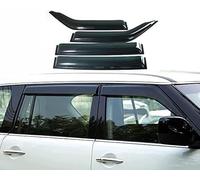 VIPOD 4 Piezas Auto Deflectores De Viento para Mitsubishi Montero Pajero V60 2000-2021, Derivabrisas De Aire Cortavientos Protector Ventanas Laterales