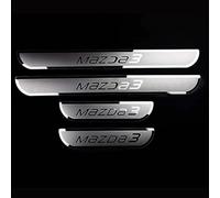 VIPOES 4 Piezas DecoracióN para Estribos para Mazda 3 BP 2024, Acero Inoxidable Protector Umbral Puerta Coche