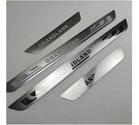 VIPOES 4 Piezas DecoracióN para Estribos para Opel Grandland X, Acero Inoxidable Protector Umbral Puerta Coche