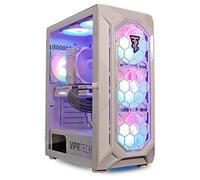 VIPRTECH Ghost Gaming PC, Ryzen 7, RX 580 8GB, 16GB/500GB SSD, blanco | AMD Ryzen 7 (4.1Ghz Turbo), AMD Radeon RX 580 8GB, 16GB DDR4, 500GB SSD, WiFi Bluetooth