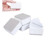 VIQIHEOE Elevadores de Cama, 4 Pieza Elevadores de Acero Al Carbono, Elevador de Muebles Robusto, Elevador de Muebles, 6 cm de Diámetro, Agrega 3 cm de Altura a Camas, Sofás, Cuadrado, Blanco