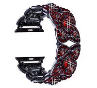 VIQIV Correas brillantes para Apple Watch 38 mm 40 mm 42 mm 44 mm iWatch Serie 4 3 2 1 diamantes de imitación acero inoxidable pulsera de metal correa de mujer. moda Fit For 38mm Watch Rojo