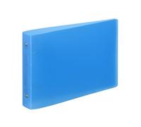 Viquel - Archivador de clavijas Bristol 14,8 x 21 cm suave y resistente - 2 anillas - Formato A5 (25 x 16,5 cm) - Azul translúcido
