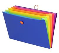 Viquel, Carpeta Fuelle Happy con 6 posiciones en polipropileno, neón