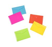 Viquel - Fundas de plástico con cierre de velcro, tamaño A5, 25 unidades, varios colores