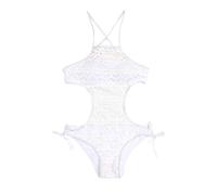 Viquinis Mujer 2026 Bañadores Mujer Natacion Traje de Baño con Tiras de Una Sola Pieza para Traje Baño Banda Hueca Conjunto Tankinis Tankinis Tallas Grandes Bañador (White L)