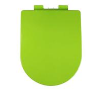 ViQutrg Tapa De WC Colorido En Forma De U, Silencioso Y Sin Golpes Asiento De Inodoro con Tapa De Cierre Lento, Fácil De Montar Y Limpiar, Tapa De Baño WC De Polipropileno Duradero(Color:Verde)