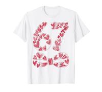 Viral 67 Corazones Dibujados a Mano Día de San Valentín Chicas Lindas Camiseta