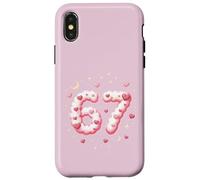 Viral 67 Corazones Kawaii Día de San Valentín Niños Humor Carcasa para iPhone X/XS