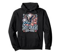Viral America Cumpleaños Julio 4 2026 Vintage Eagle Patriotic Sudadera con Capucha