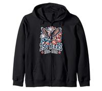Viral America Cumpleaños Julio 4 2026 Vintage Eagle Patriotic Sudadera con Capucha