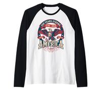 Viral Julio 4 2026 Vintage - 250 Años Fuerte USA Camiseta Manga Raglan