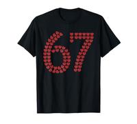 Viral Six Seven Love 67 Hearts Día de San Valentín Clásico Camiseta