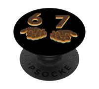 Viral Six Seven Meme 6 7 Jerga Alfa Divertida Gen PopSockets PopGrip Adhesivo