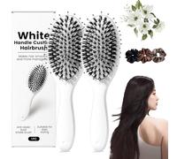 Viral World-Famous 5x Sold Out Paddle Brush - Smoother, Stronger, Shinier Hair-Boar Bristle Brush with Nylon Bristles and Microsphere Massaging Tips, Lightweight Viral Paddle,for All Hair Types (2PCS)