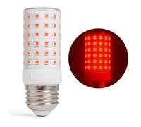 Viraleo Luz Roja Nocturna Melatonina Bombilla LED E27 + EBOOK | LED 0% Azul Para Dormir Mejor | Luz Roja Mejora Ritmo Circadiano y Sueño Natural | Para Dormitorio, Meditación y Yoga | Descanso Total