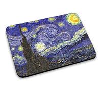 Virano Van Gogh - Starry Night, Designer Alfombrilla de Ratón Mouse Mouse Pad con Diseño Colorido. Tamaño 250 x 190 mm.