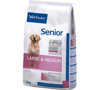 Virbac VET HPM Senior Large & Medium - Alimento seco para perros mayores de tamaño mediano y grande - Cantidad: 12 kg