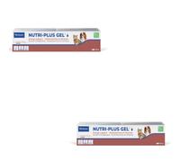 Virbac Nutri-Plus Gel | Paquete Doble | 2 x 120 g | Alimento complementario para Perros y Gatos para convalecencia | Estimulante del apetito, Portador de energía Altamente Concentrado