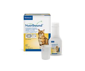 VIRBAC Nutribound Solución oral para gatos en convalecencia 3x150 ml-nueva versión