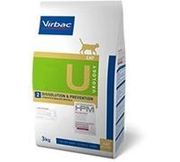 Virbac VET HPM Dissolution & Prevention - Pienso para gatos adultos para la disolución y prevención de cálculos - Cantidad: 3 kg