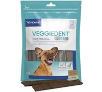Virbac VeggieDent FR3SH - Snack Dental para Perros de Razas Extra pequeñas (<5 kg) - Ayuda contra el sarro y el Mal Aliento - 15 Unidades