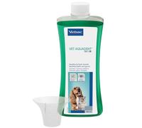 Virbac Vet Aquadent FR3SH - Solución Oral Dental Perros y Gatos, 500 ml | Se añade al agua de bebida; combate el mal aliento y la placa con triple acción; enjuague bucal para perros y gatos