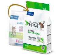 Virbac VET HPM Baby Pre Neutered - Pienso para gatito - Cantidad: 3 kg