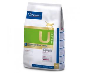 Virbac VET HPM Struvite Dissolution - Pienso para gatos adultos para la disolución de cálculos de estruvita - Cantidad: 3 kg