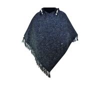 virblatt - Poncho Mexicano Hombre | 100% algodón | Invierno Peruano | Reversible | Ropa Hippie Rasta