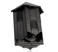 VIREESR Casas de murciélagos de castillo de madera para exteriores - Caja grande de tres cámaras perfectamente diseñada para atraer murciélagos - Duradero y fácil de colgar (casa de murciélagos -